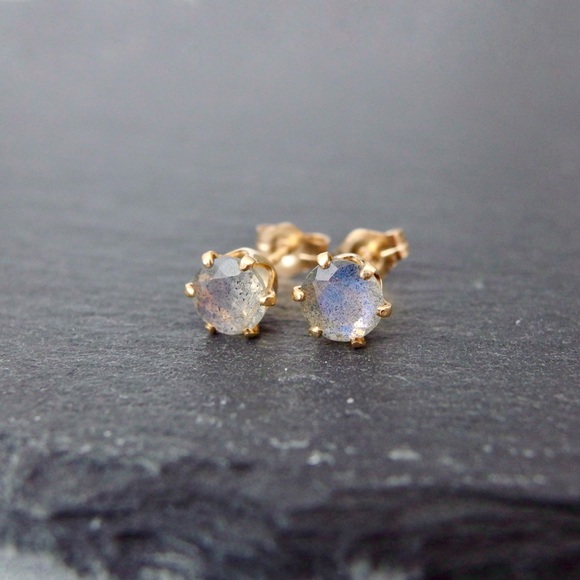 instant crush jewelry Jewelry - 5mm labradorite stud earrings 14k GF